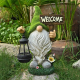 Nain de Jardin Bienvenue Grande Taille Bienvenue en situation